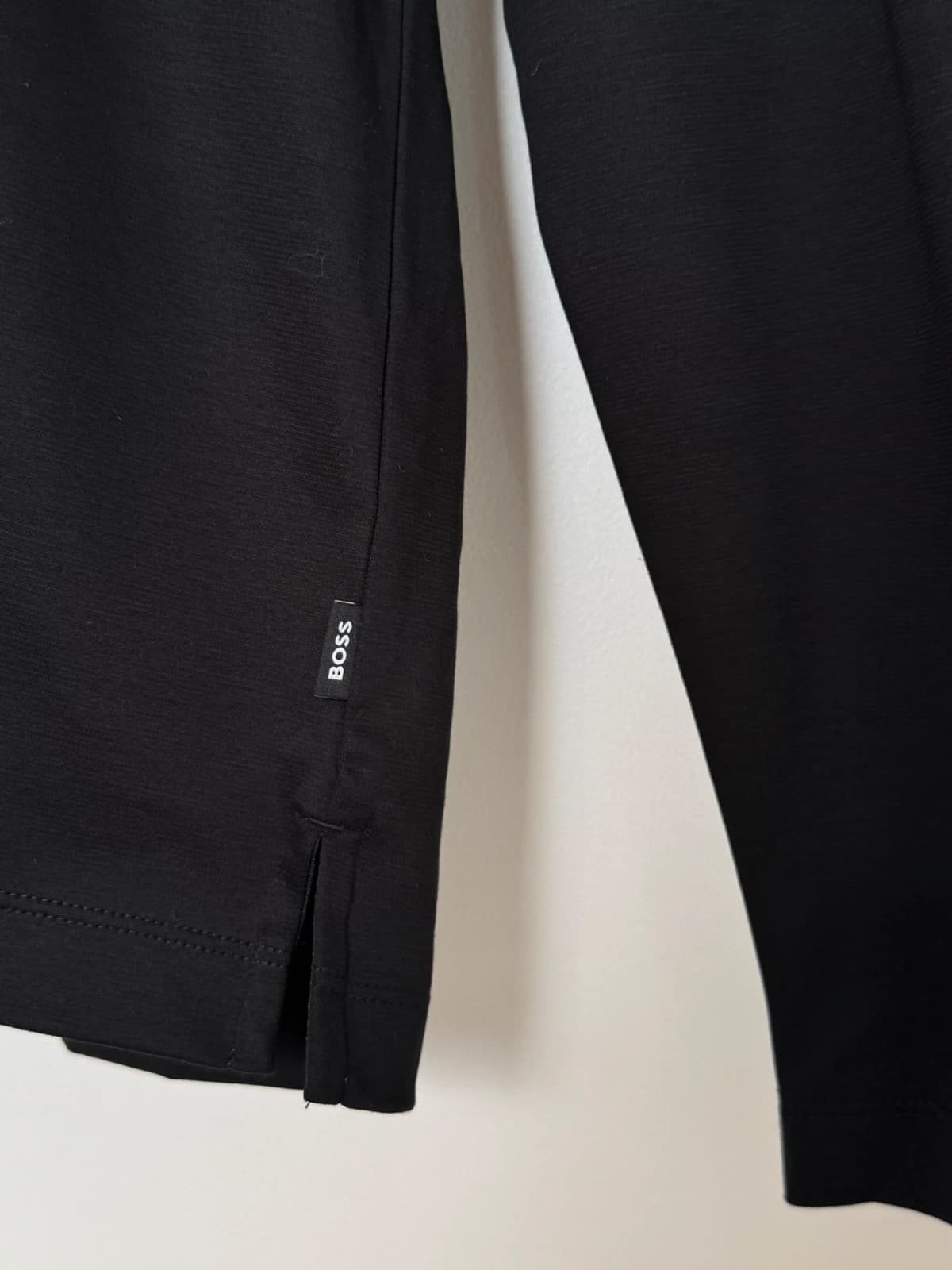 Polo manches longues Boss noir Mercerised Pado taille S - FP260332 - Photo 3/11