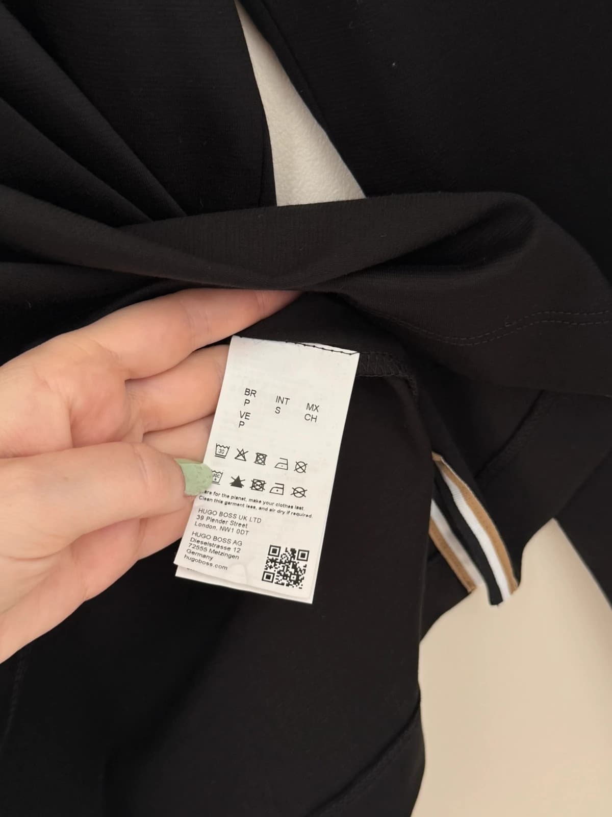 Polo manches longues Boss noir Mercerised Pado taille S - FP260332 - Photo 4/11