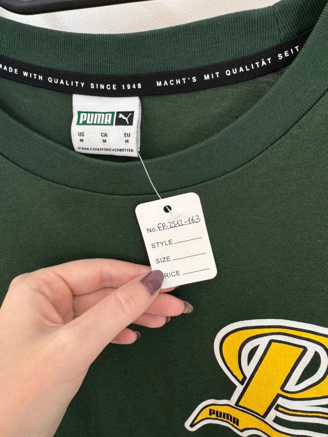 T-shirt Puma vert logo poitrine taille M - FP2512163 - Photo 3/5