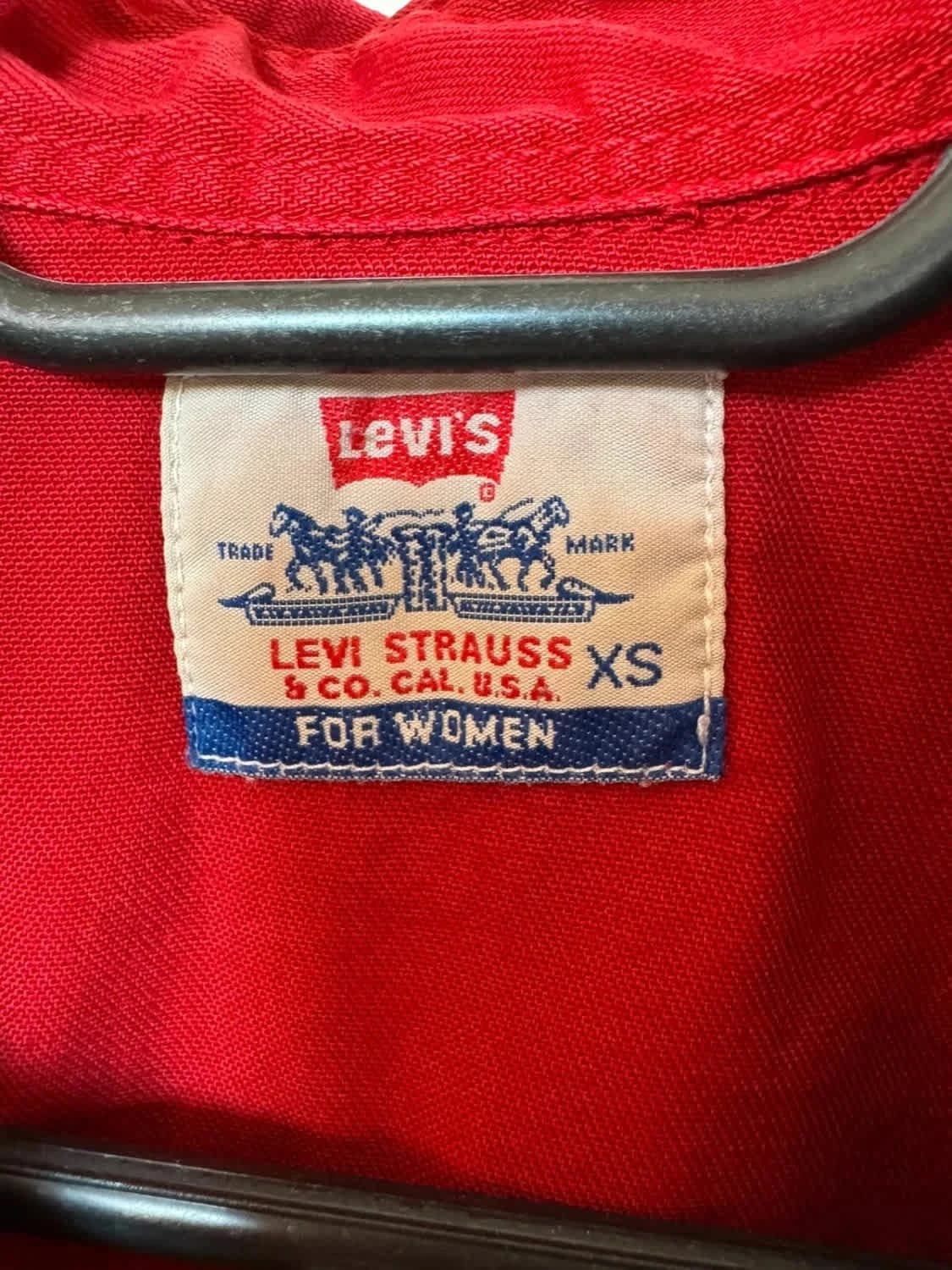 Chemise rouge Levi’s Western boutons pressions taille XS - Photo 3/8