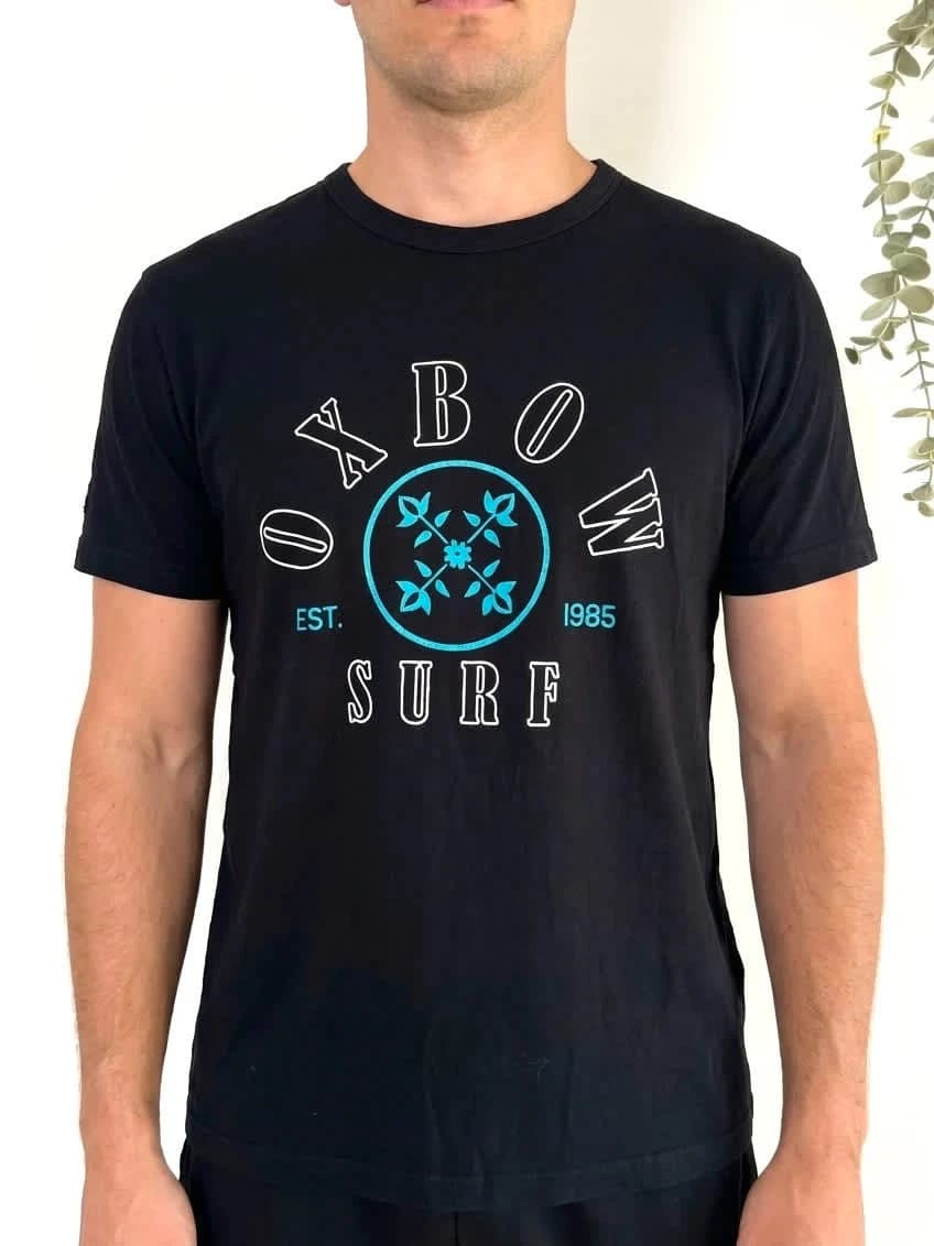 T-shirt coton Oxbow noir imprimé surf graphique taille S - FP2512152 - Photo 1/7