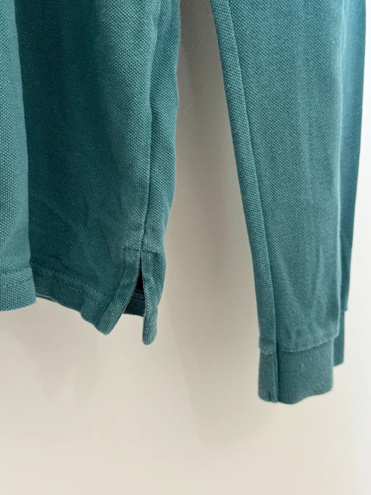 Polo piqué manches longues JOTT vert pétrole taille L - Photo 3/9
