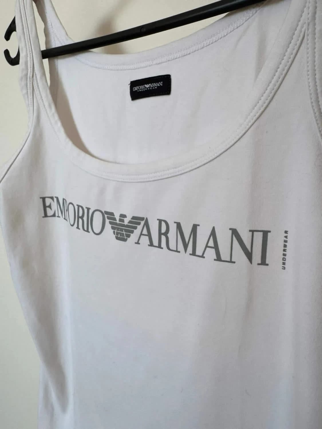 Débardeur blanc logo Emporio Armani taille S - Photo 3/5