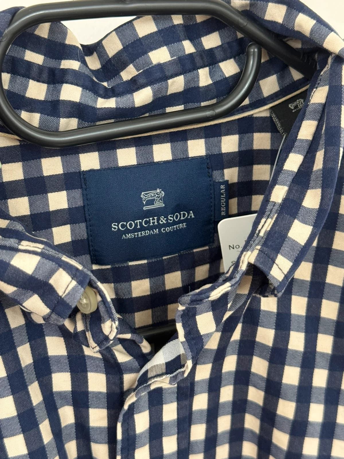 Chemise Scotch Soda carreaux bleu blanc taille M - DN260443 - Photo 7/10