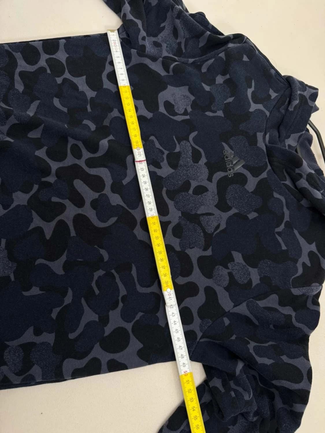 Sweat à capuche Adidas camouflage bleu coton coupe droite taille S - FP251291 - Photo 9/10