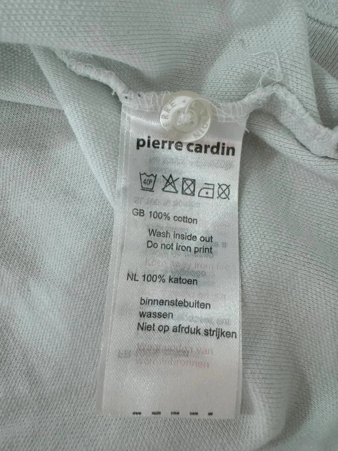Polo blanc logo brodé rose Pierre Cardin taille L - Photo 7/7
