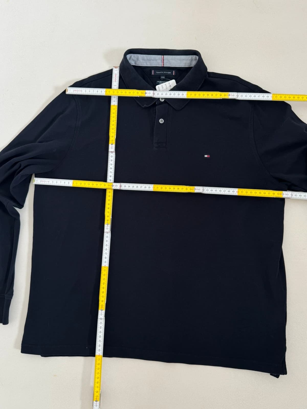 Polo manches longues piqué Tommy Hilfiger bleu marine taille 3XL - FP260236 - Photo 8/8