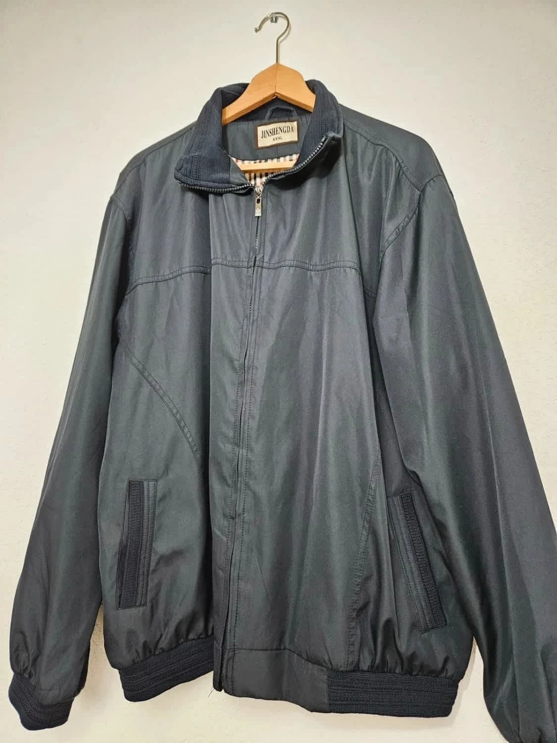 Blouson zippé veste de mi-saison bleu marine taille L - Photo 5/7