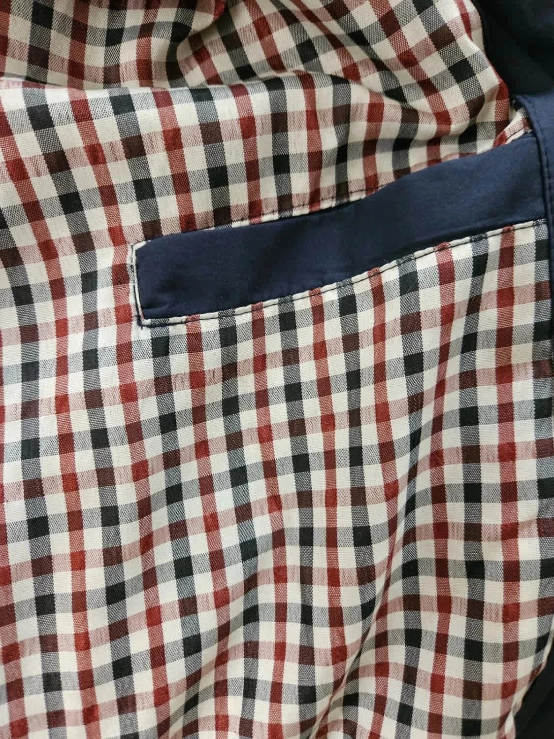 Blouson zippé veste de mi-saison bleu marine taille L - Photo 6/7