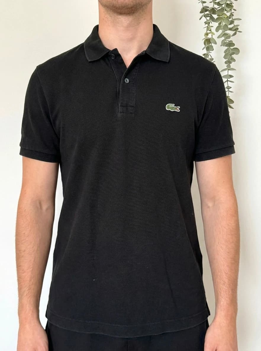 Polo piqué slim fit Lacoste noir taille 2/XS - FP260248 - Photo 1/7