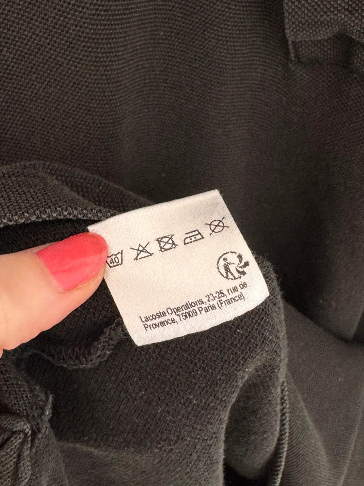 Polo piqué slim fit Lacoste noir taille 2/XS - FP260248 - Photo 6/7