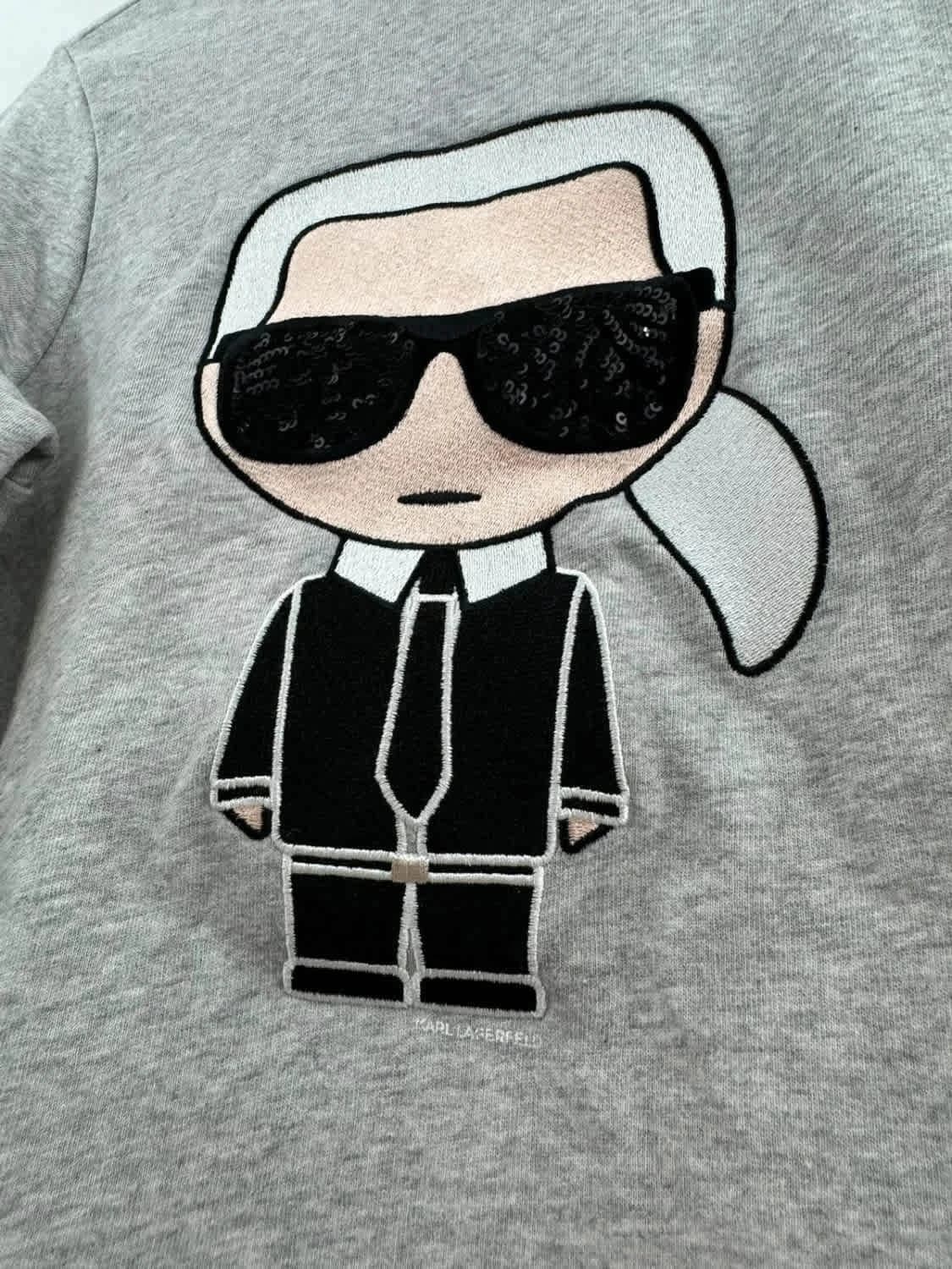 Sweat gris Ikonik Karl Lagerfeld taille XS - Photo 3/10