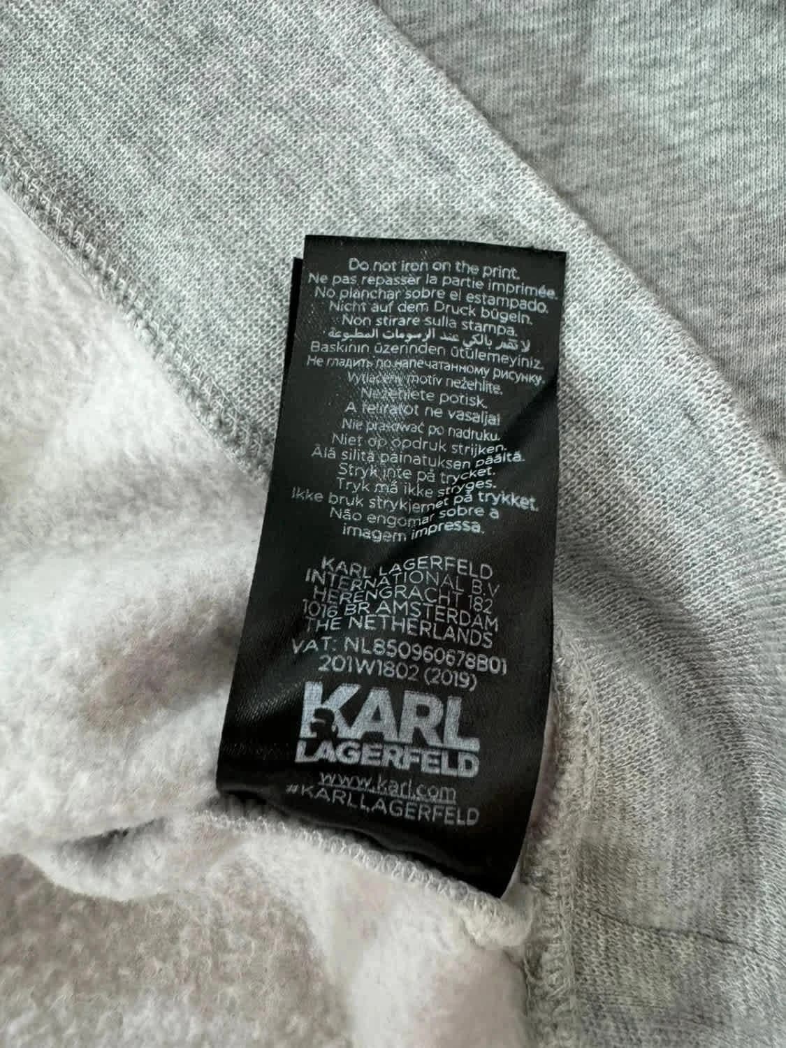 Sweat gris Ikonik Karl Lagerfeld taille XS - Photo 8/10