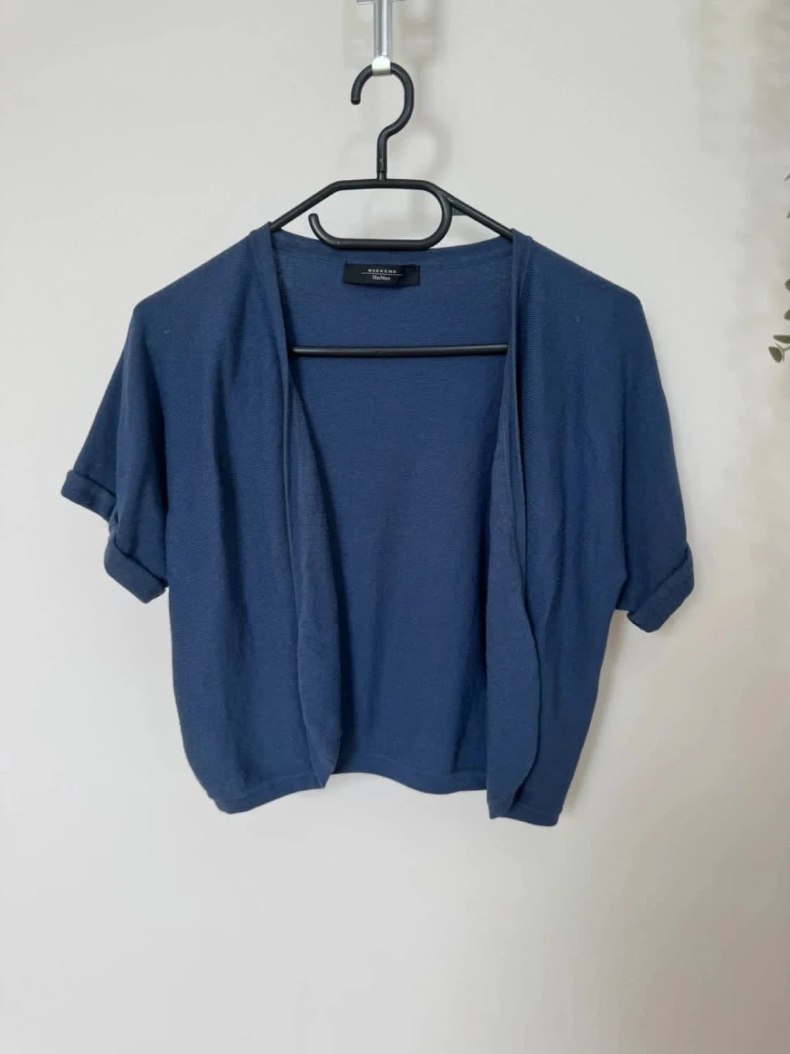 Boléro bleu Weekend MaxMara taille S/M - Photo 2/4