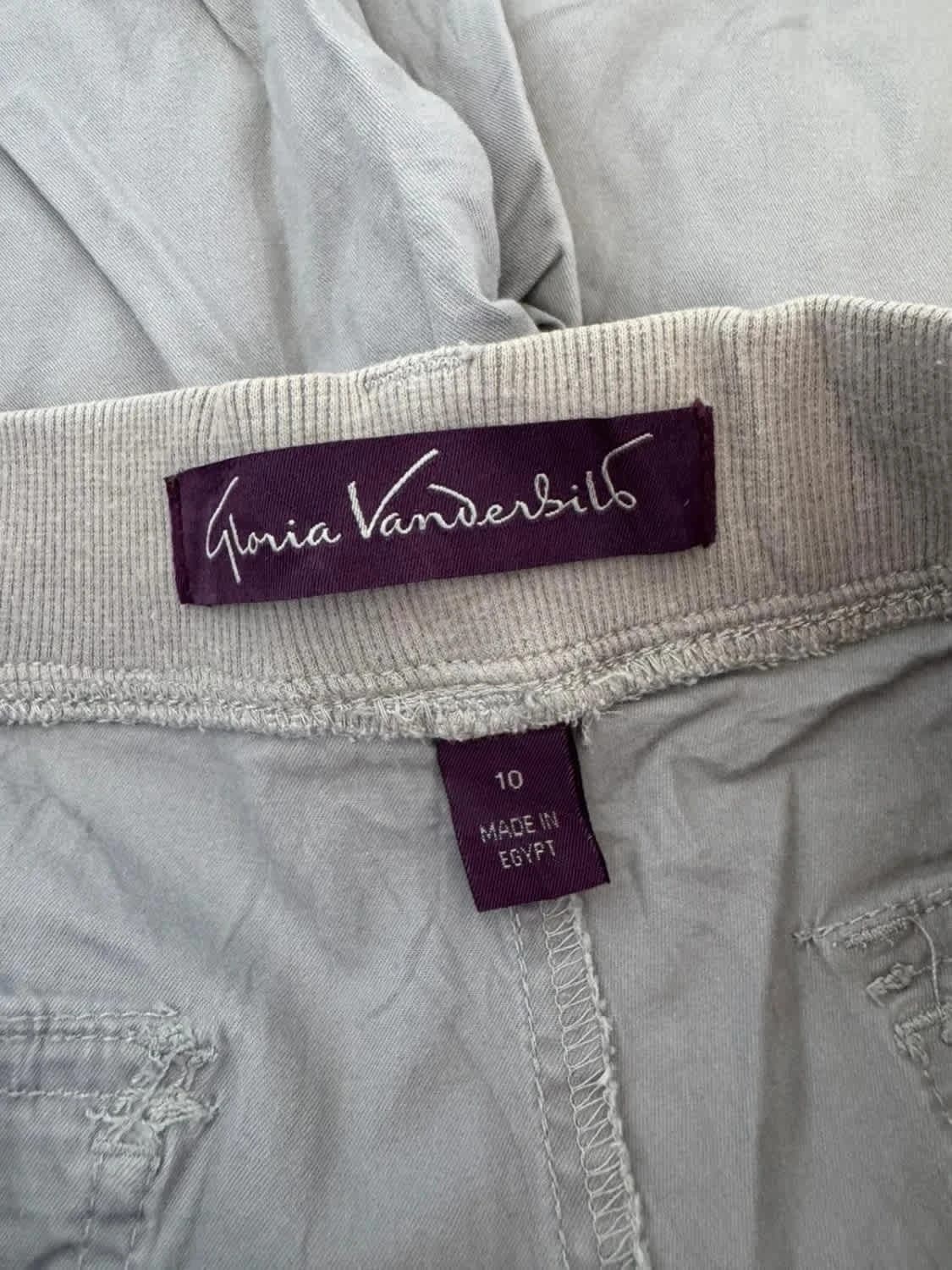 Short cargo gris clair Gloria Vanderbilt ceinture élastique taille XL - Photo 2/6