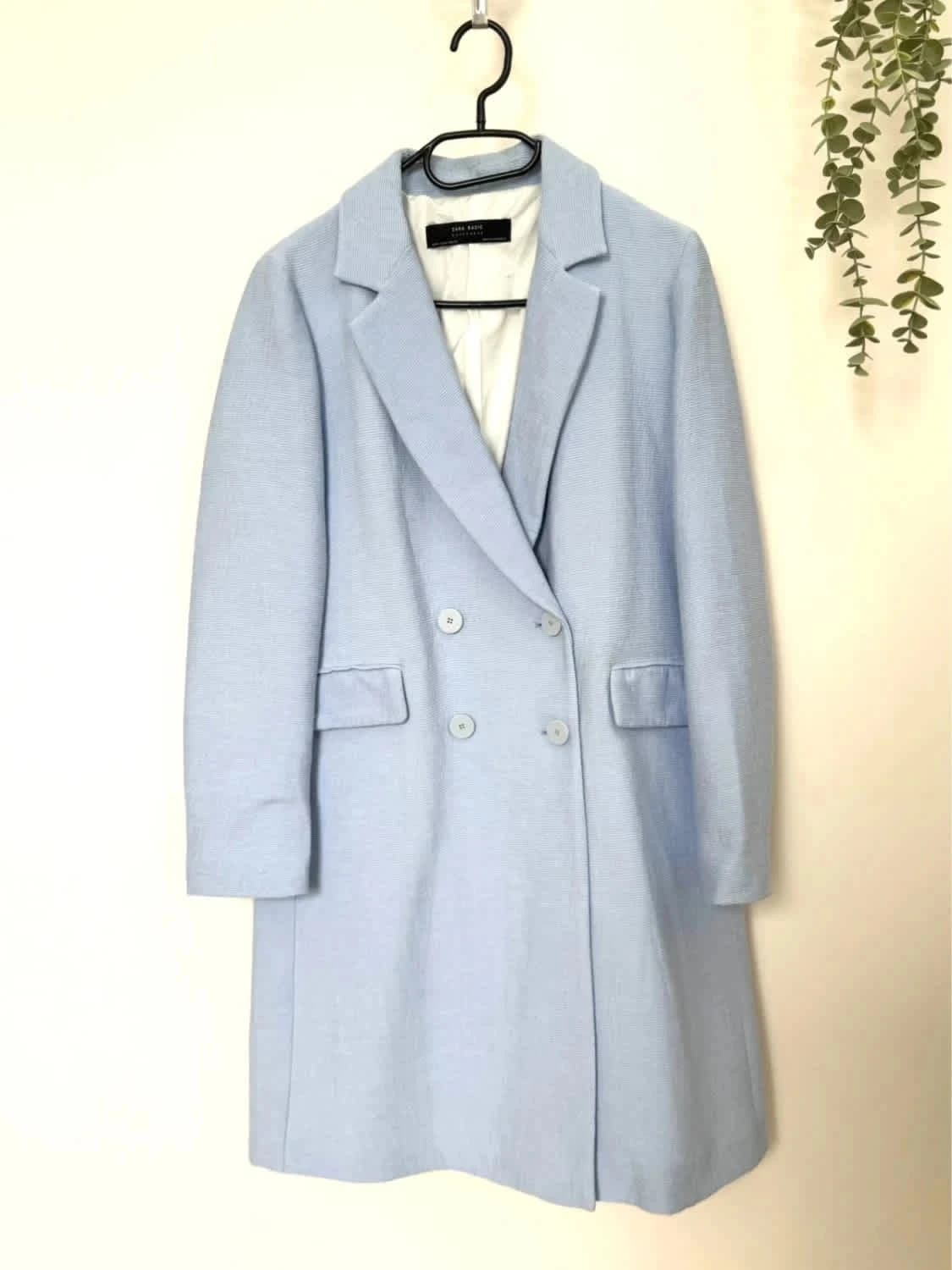 Manteau long Zara bleu clair taille M - Photo 2/10