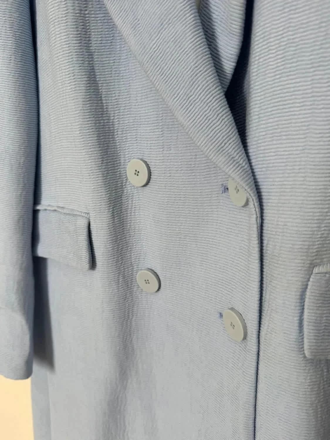 Manteau long Zara bleu clair taille M - Photo 5/10