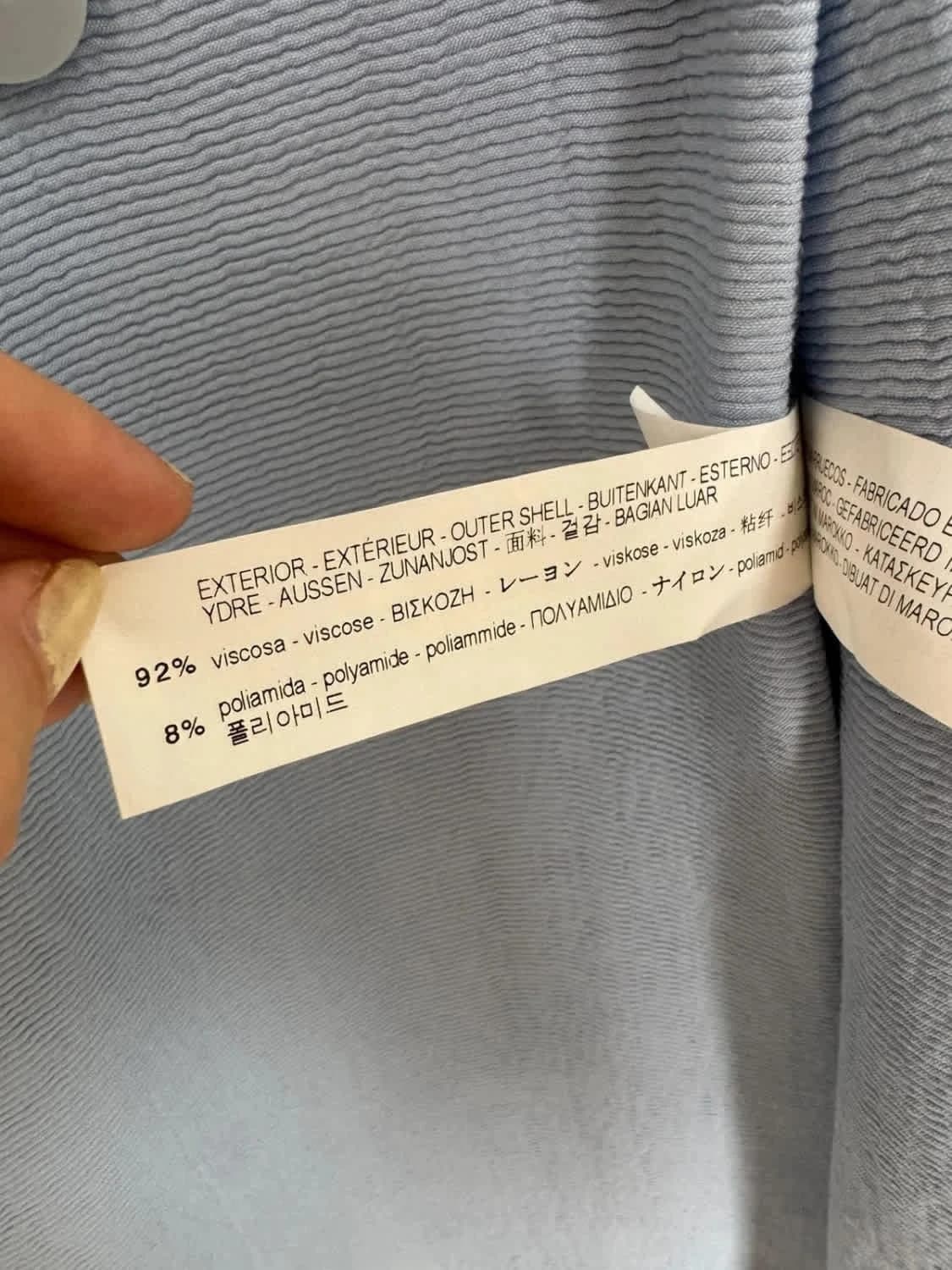 Manteau long Zara bleu clair taille M - Photo 6/10