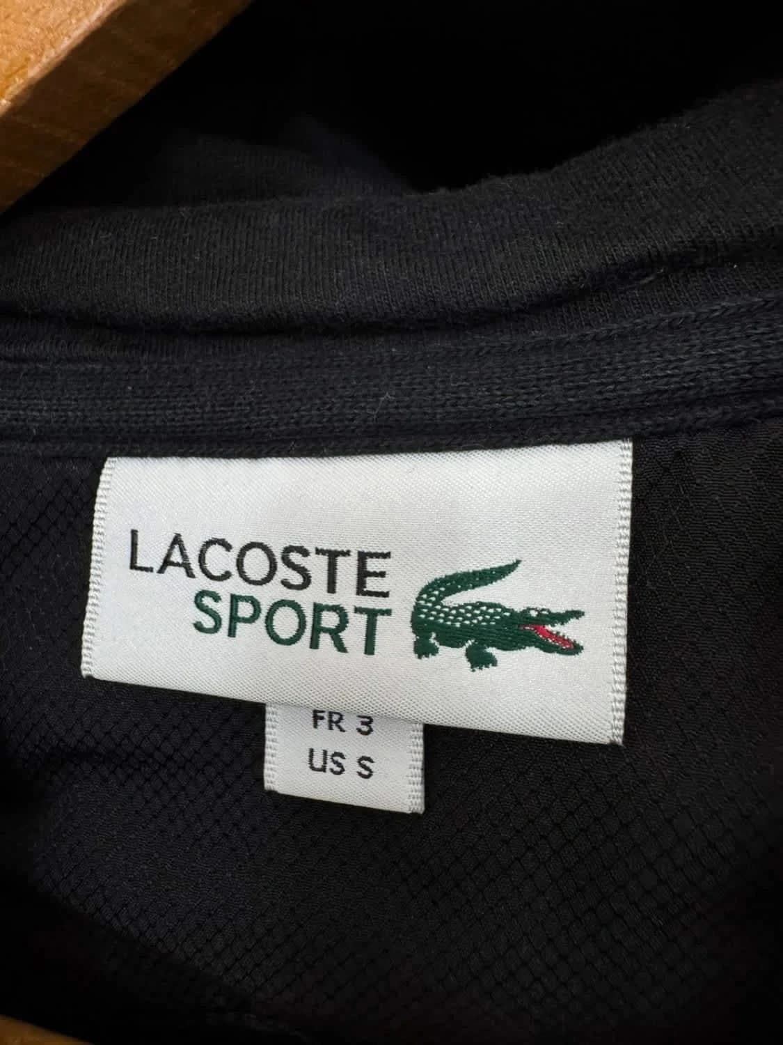 Hoodie/Sweat à capuche noir Lacoste logo brodé taille S - Photo 5/9