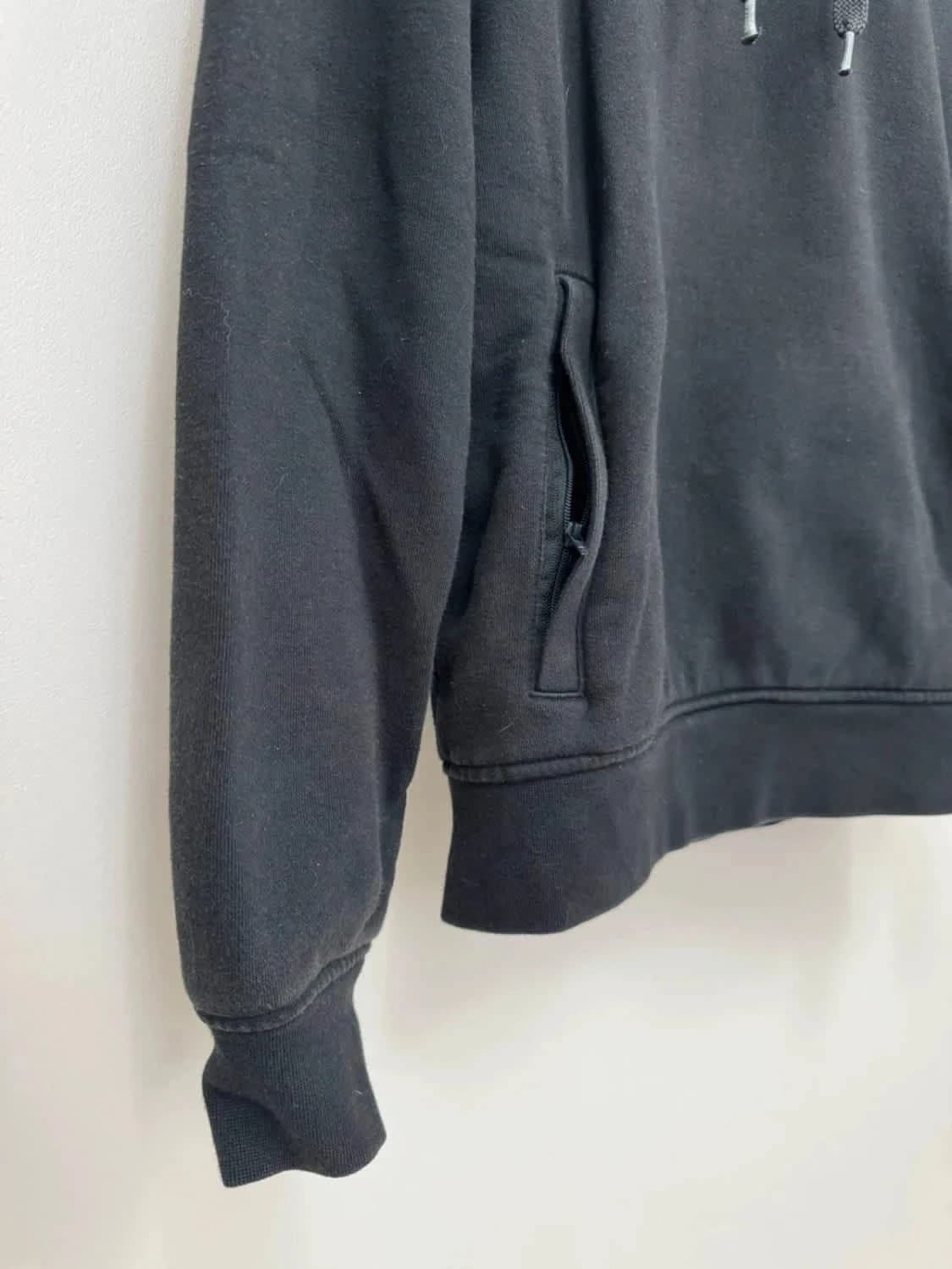 Hoodie/Sweat à capuche noir Lacoste logo brodé taille S - Photo 6/9