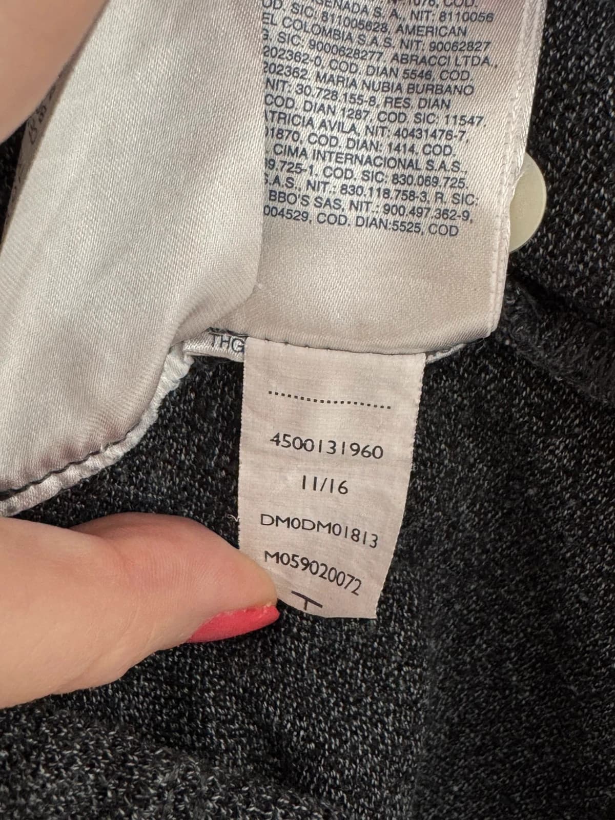 Polo poche Hilfiger Denim maille chinée bleu taille M - FP260221 - Photo 7/8