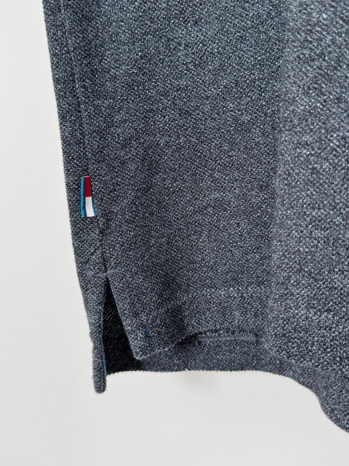 Polo poche Hilfiger Denim maille chinée bleu taille M - FP260221 - Photo 3/8