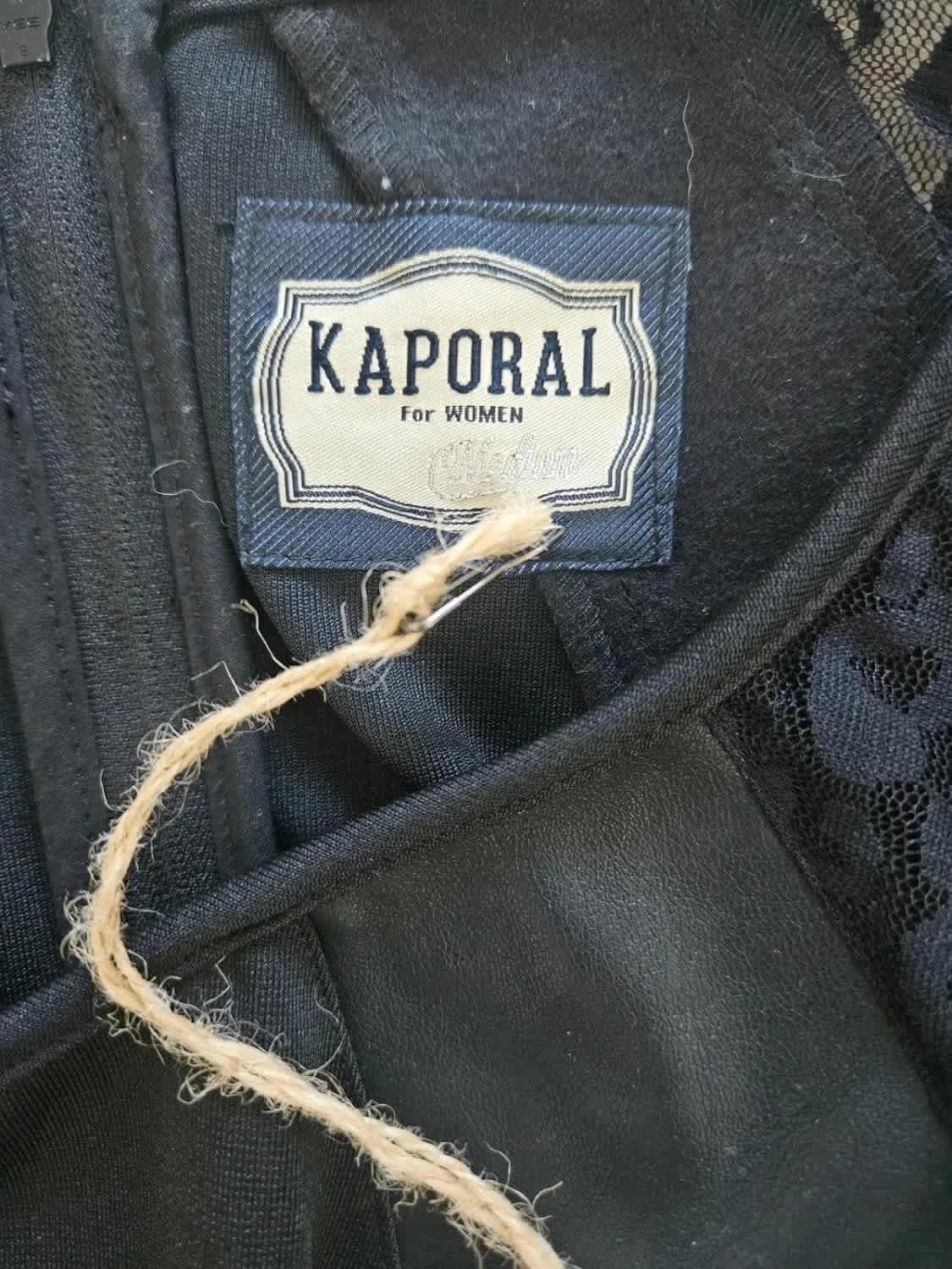 Robe noire sans manches Kaporal simili cuir taille M - Photo 7/10