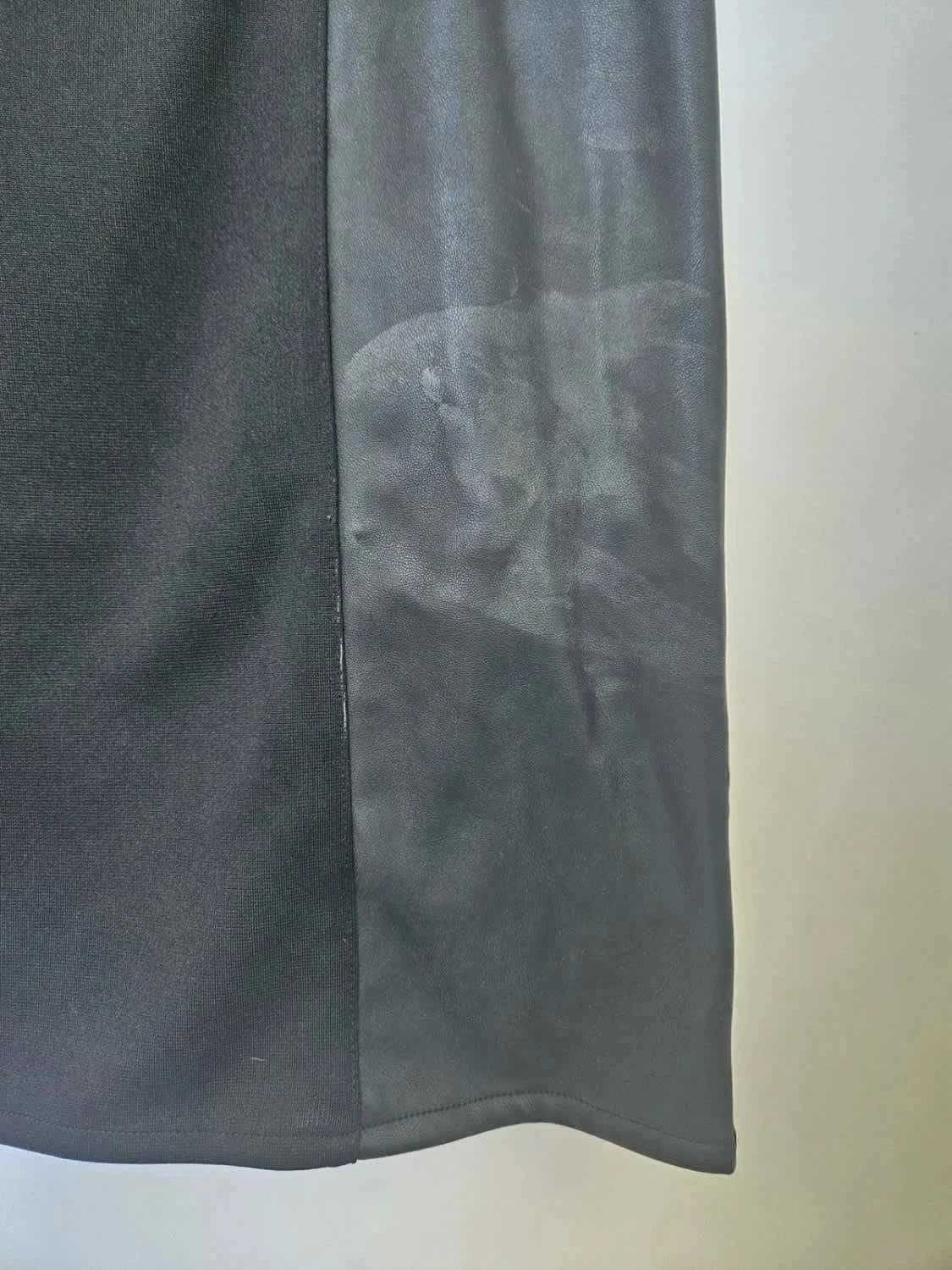 Robe noire sans manches Kaporal simili cuir taille M - Photo 10/10