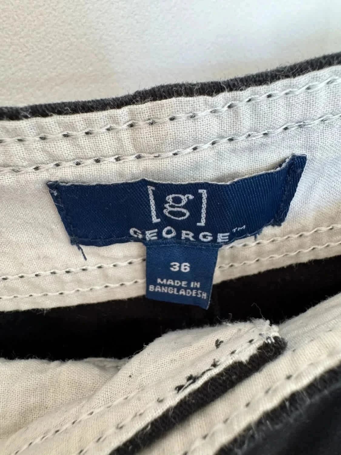 Short cargo noir George taille W36 coton stretch - Photo 3/6