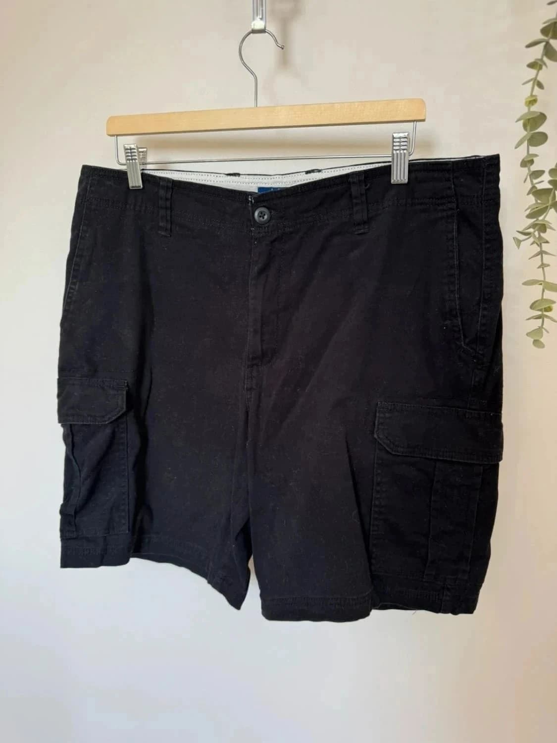 Short cargo noir George taille W36 coton stretch - Photo 2/6