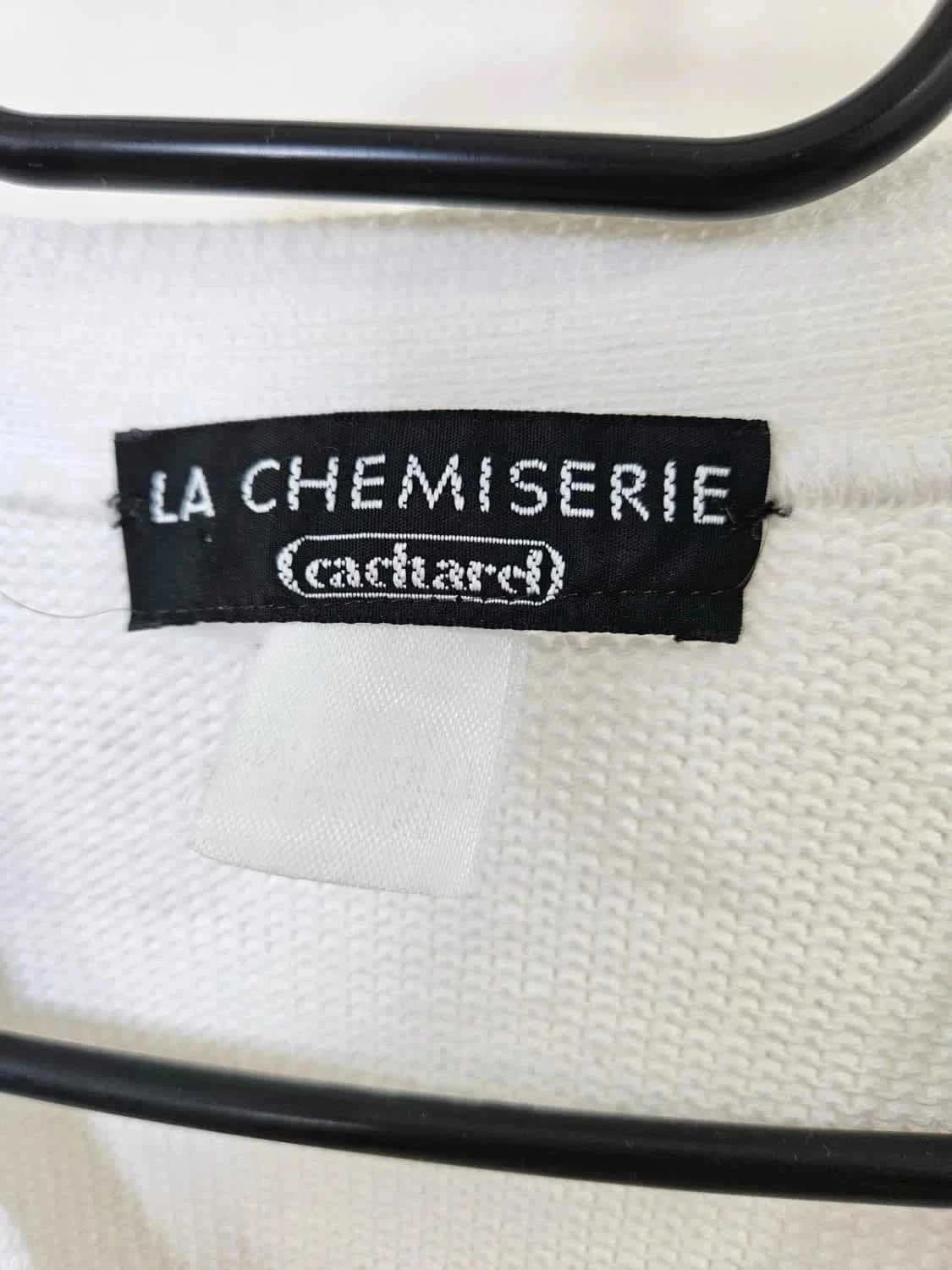 Cardigan blanc La Chemiserie Cacharel taille M - Photo 3/4