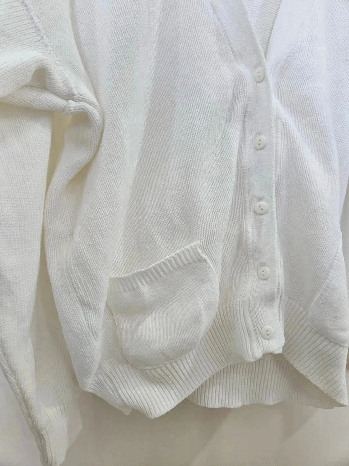 Cardigan blanc La Chemiserie Cacharel taille M - Photo 4/4