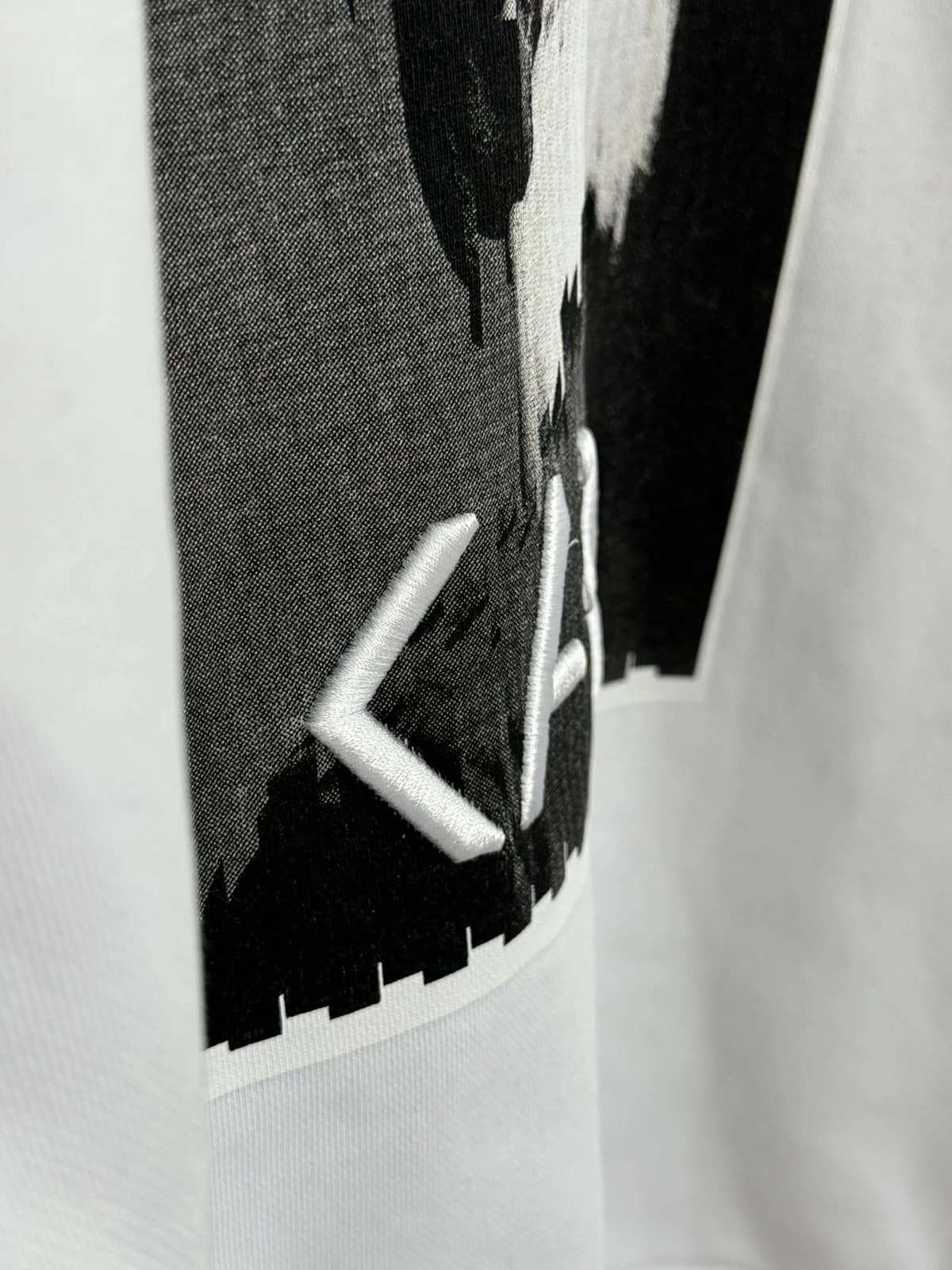 Sweat Crewneck Karl Lagerfeld blanc brodé taille M - Photo 3/10