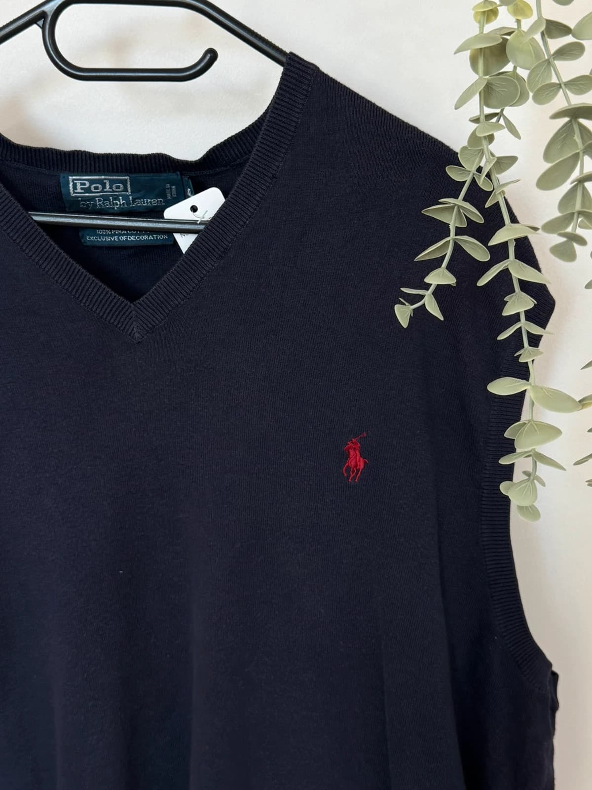 Pull sans manches Ralph Lauren pima cotton noir taille XXL - PP2603409 - Photo 3/7