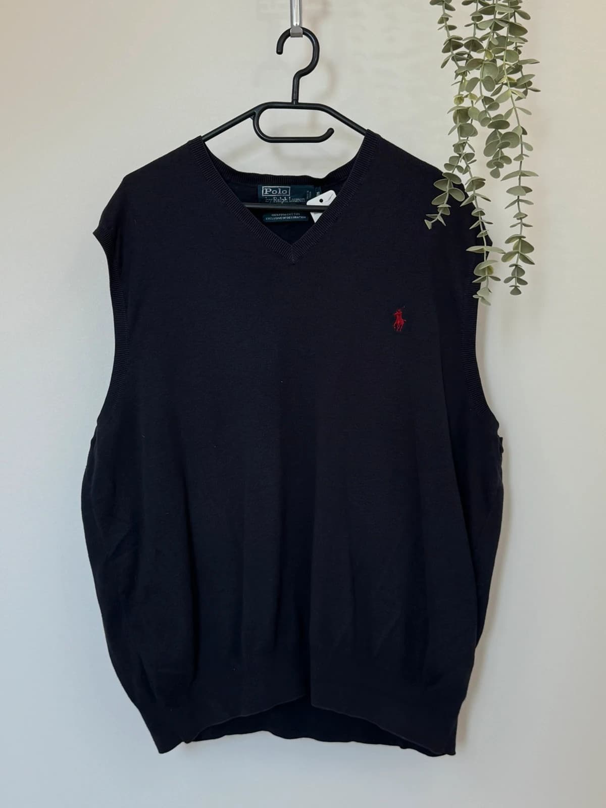 Pull sans manches Ralph Lauren pima cotton noir taille XXL - PP2603409 - Photo 2/7