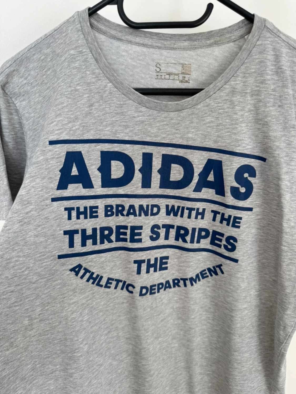 T-shirt Adidas gris chiné imprimé logo manches courtes taille S - FP2512200 - Photo 3/6