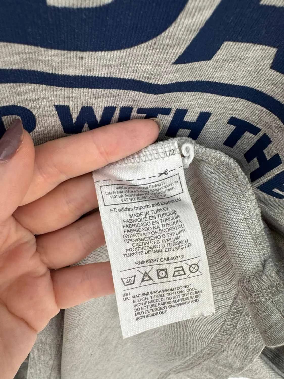 T-shirt Adidas gris chiné imprimé logo manches courtes taille S - FP2512200 - Photo 6/6