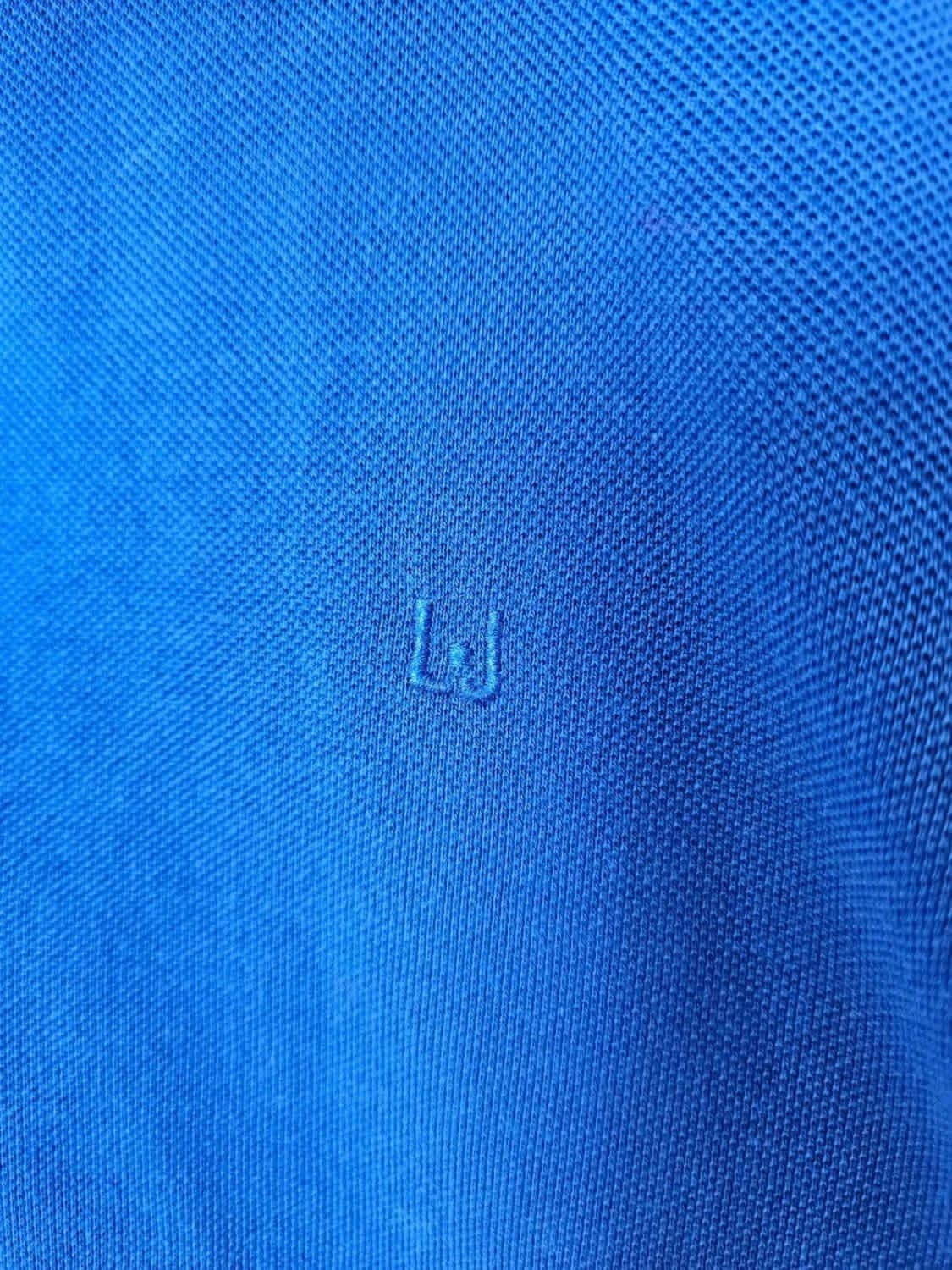 Polo Liu Jo Uomo bleu Regular Fit logo brodé taille XXL - Photo 4/9