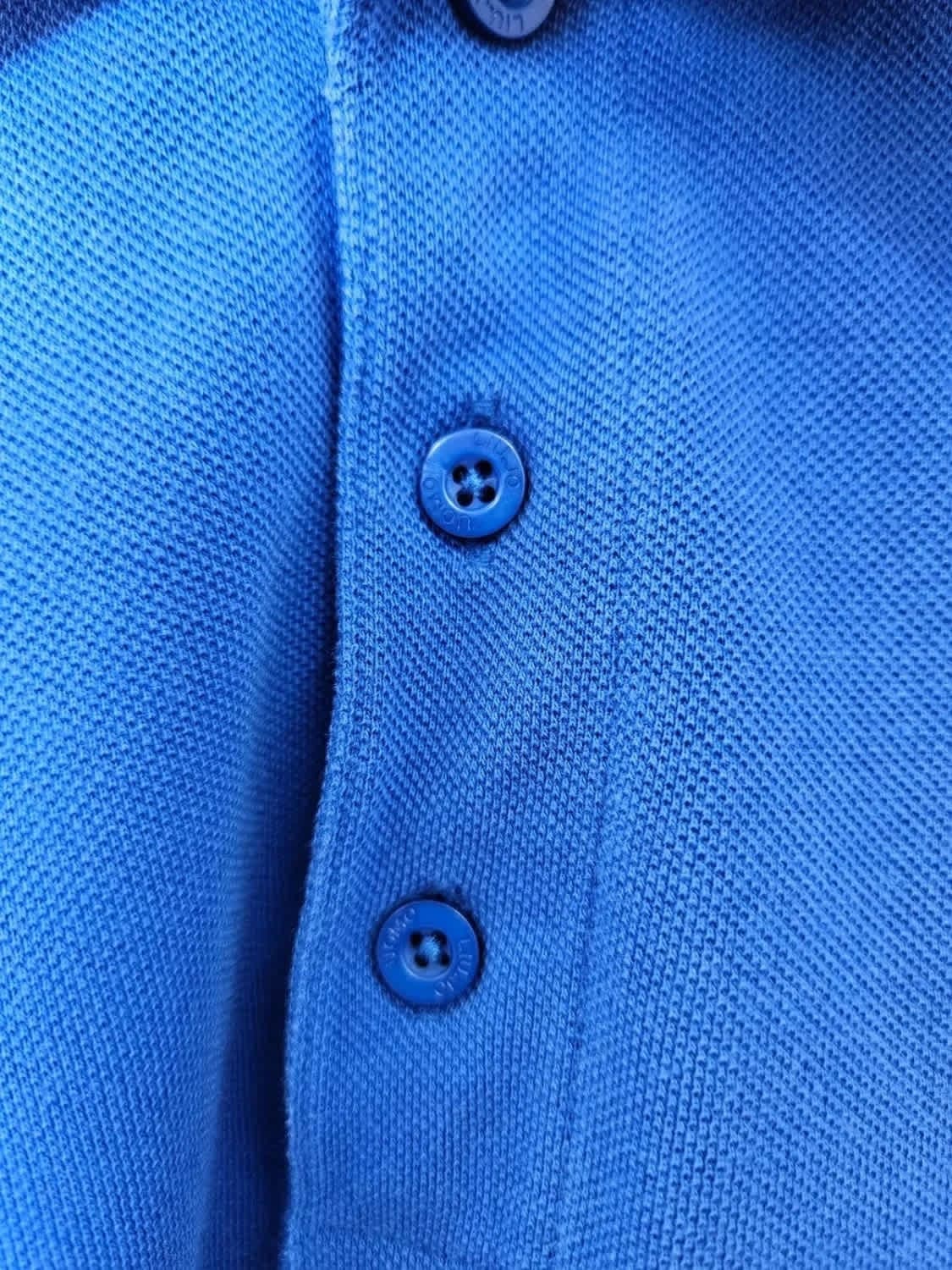 Polo Liu Jo Uomo bleu Regular Fit logo brodé taille XXL - Photo 5/9