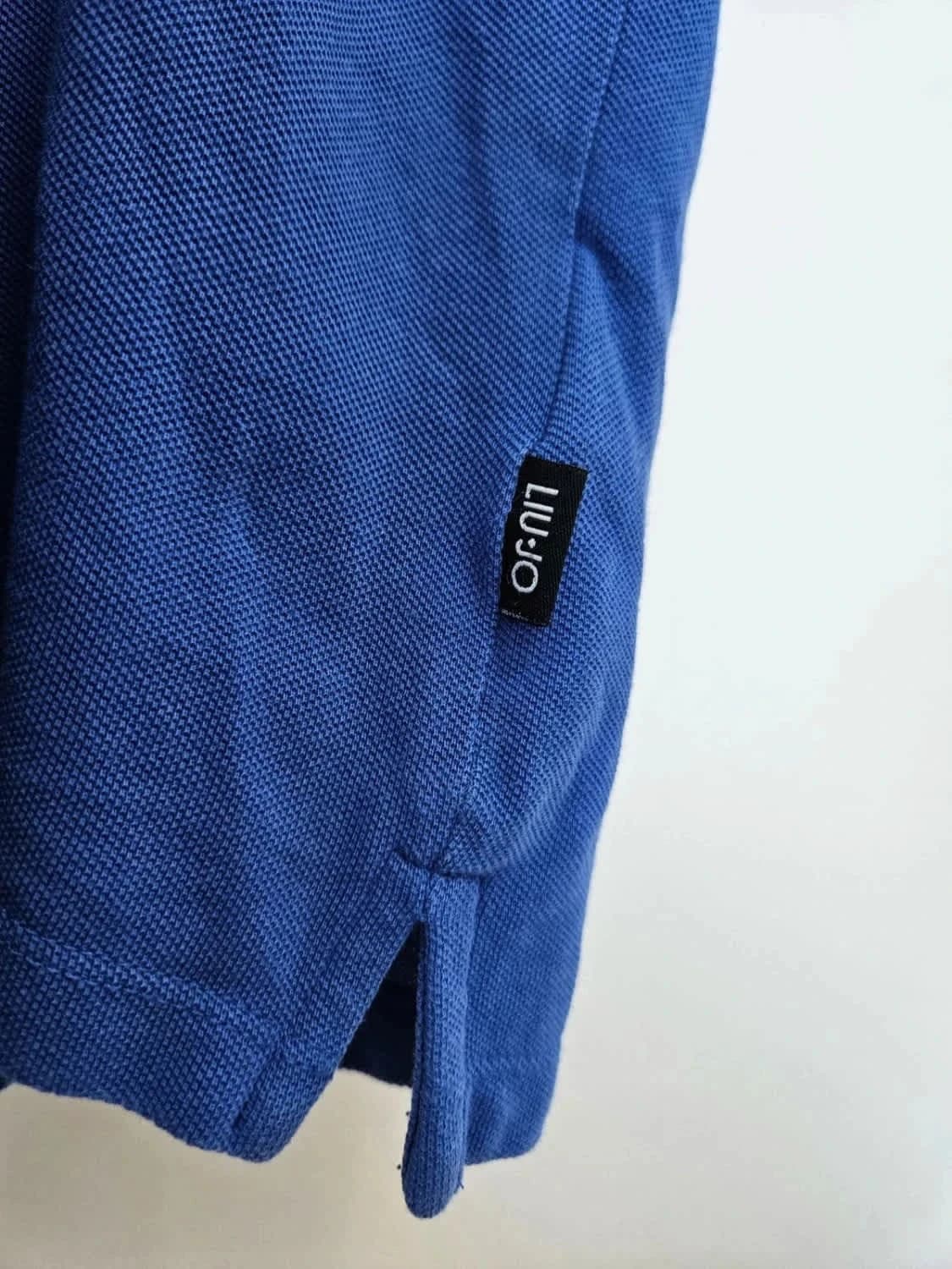 Polo Liu Jo Uomo bleu Regular Fit logo brodé taille XXL - Photo 6/9