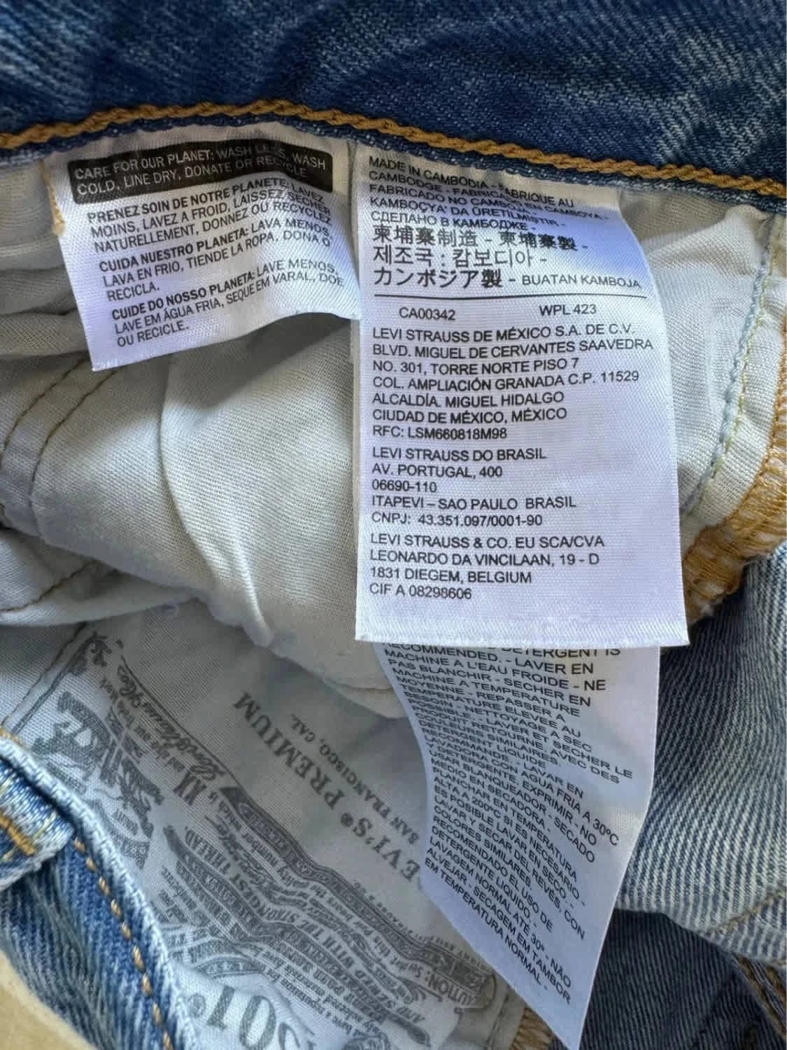 Short en jean Levi’s 501 W27 taille 37 - Photo 7/10