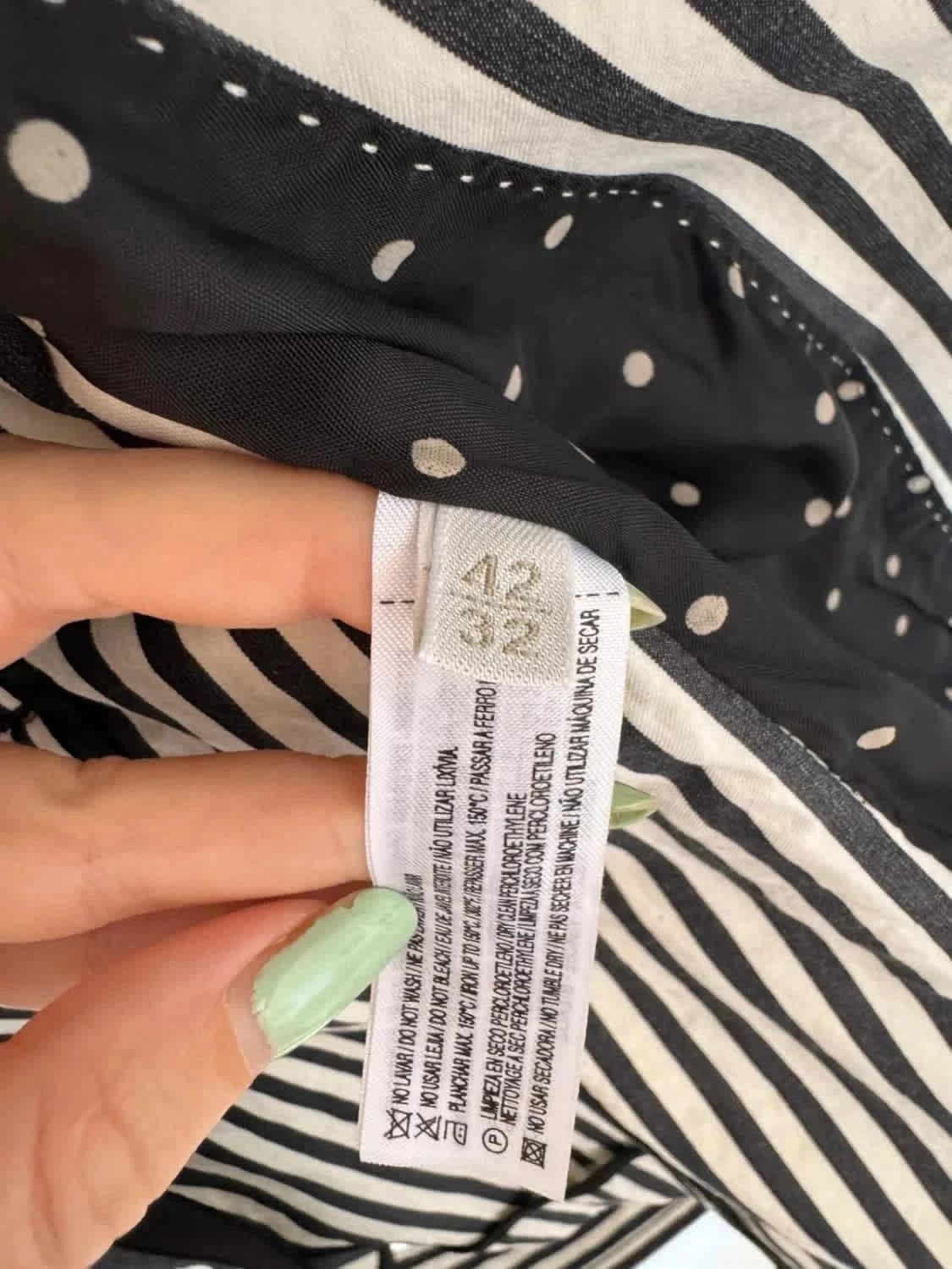Veste blazer à rayures Massimo Dutti ceinturé doublure taille 42 M/L - Photo 7/9
