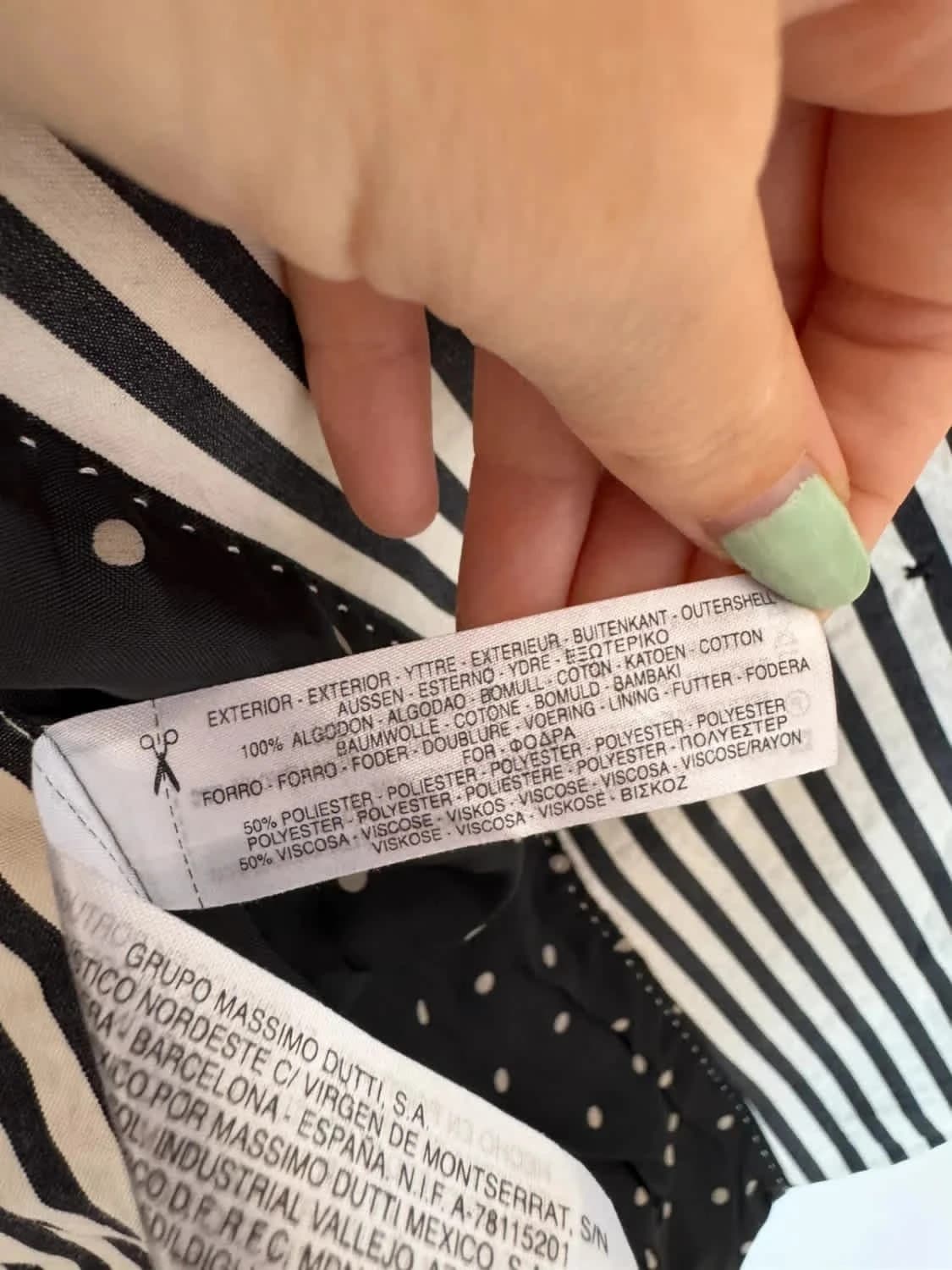 Veste blazer à rayures Massimo Dutti ceinturé doublure taille 42 M/L - Photo 8/9