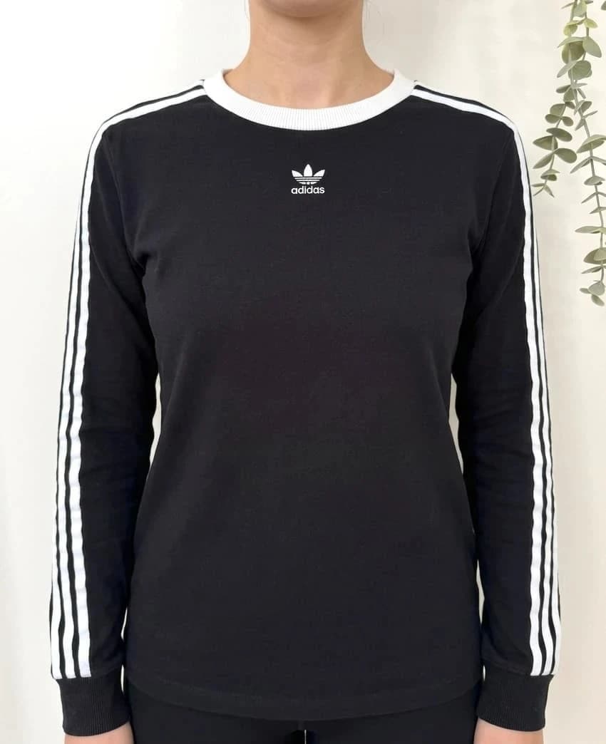T-shirt manches longues Adidas Originals noir bandes blanches taille S - FP2512159 - Photo 1/6
