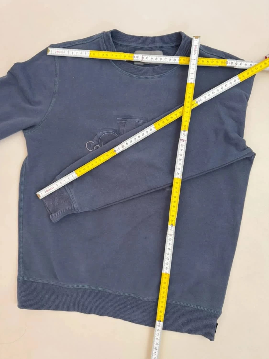 Sweat bleu Calvin Klein taille S - Photo 2/10