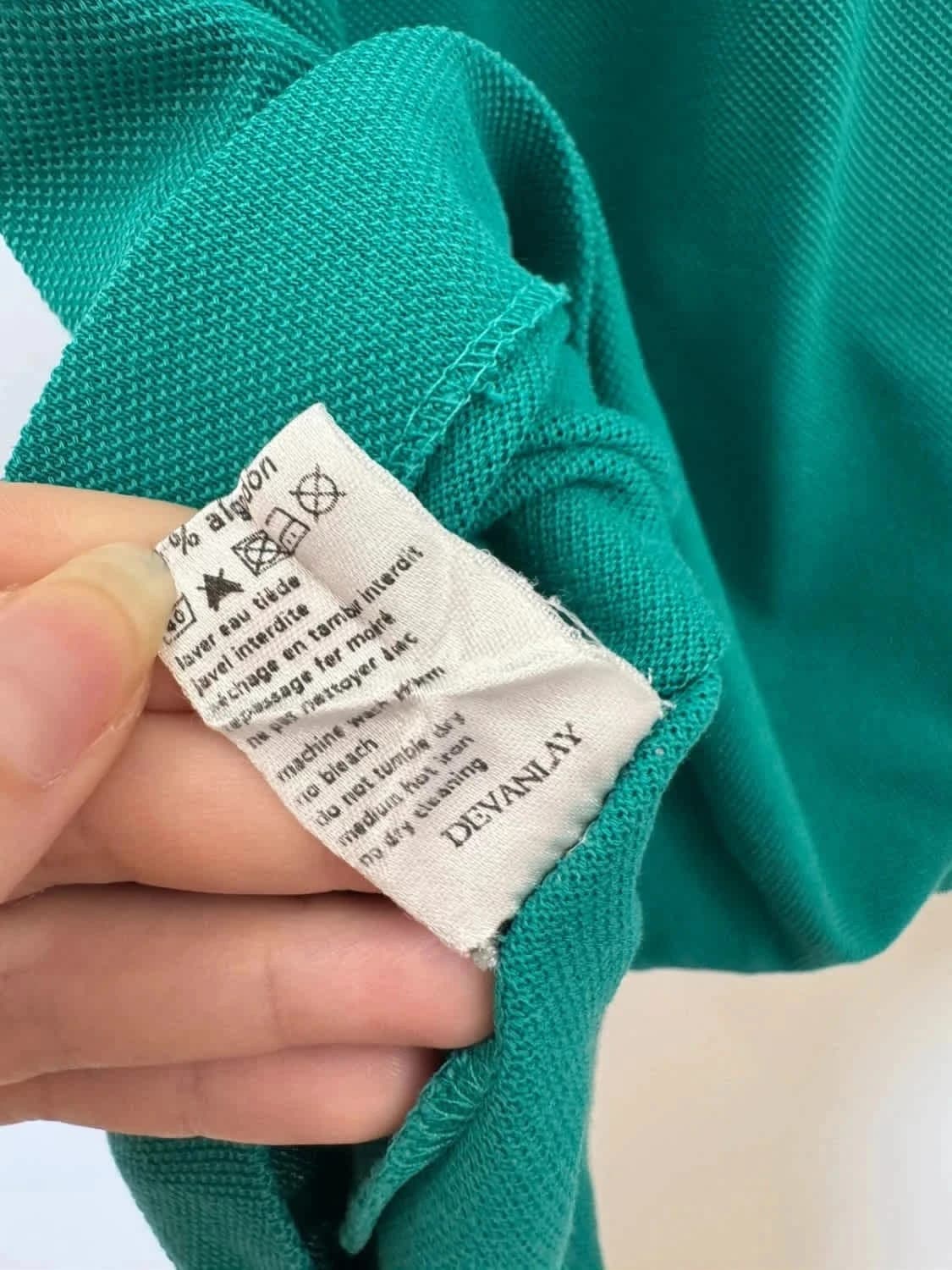 Polo Lacoste vert Devanlay taille 5/L - Photo 8/8