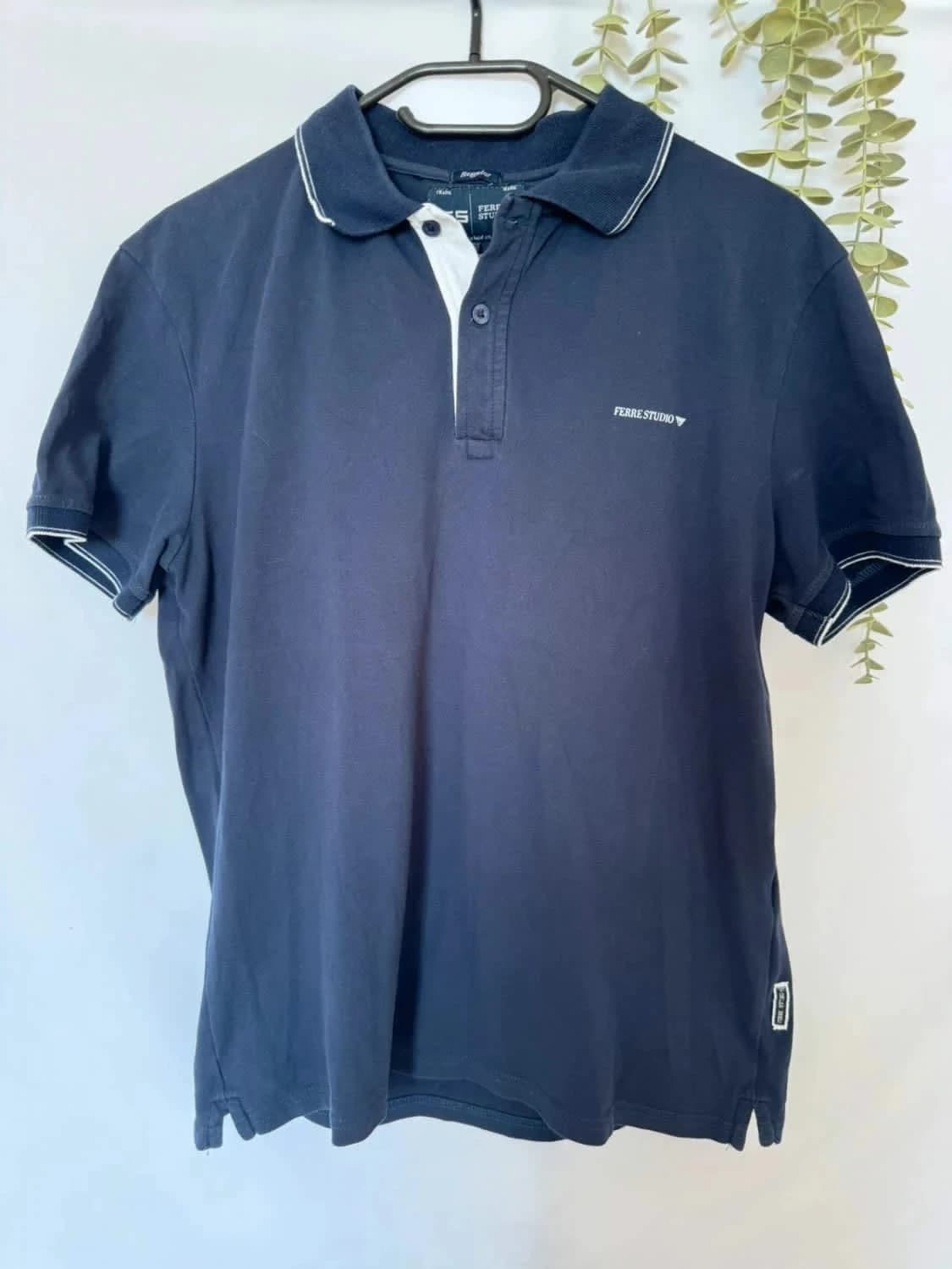 Polo bleu marine Ferre Studio taille L - Photo 2/9