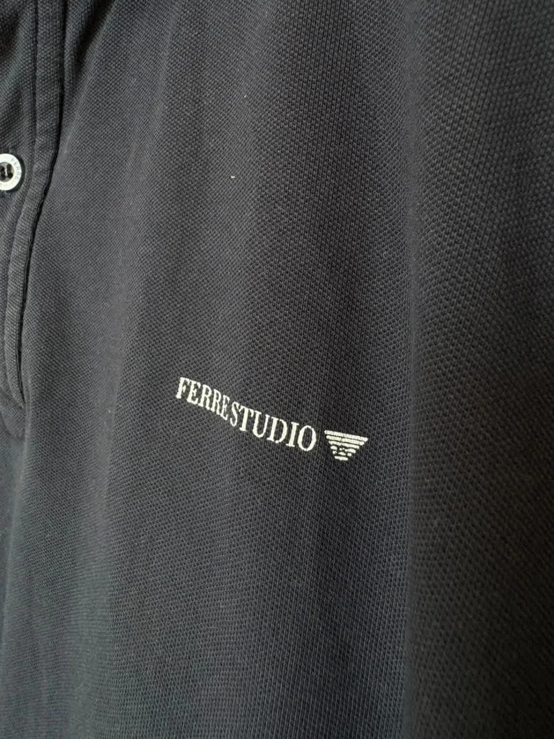 Polo bleu marine Ferre Studio taille L - Photo 6/9