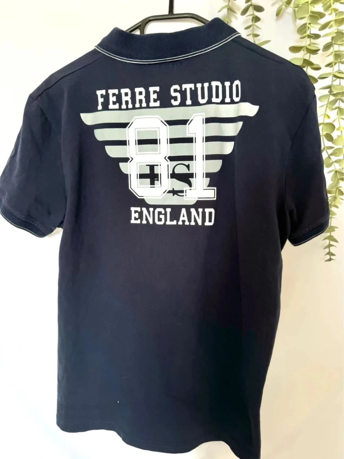 Polo bleu marine Ferre Studio taille L - Photo 7/9