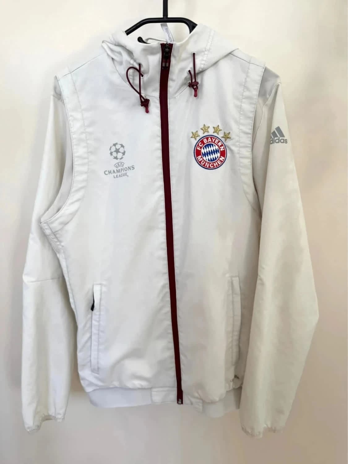 Veste blanche Bayern Munich UCL Adidas 2016/17 taille S - Photo 2/11